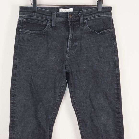 Madewell Relaxed Taper Instacozy Wool Blend Black Jeans Mens Sz 31 - Picture 2 of 13